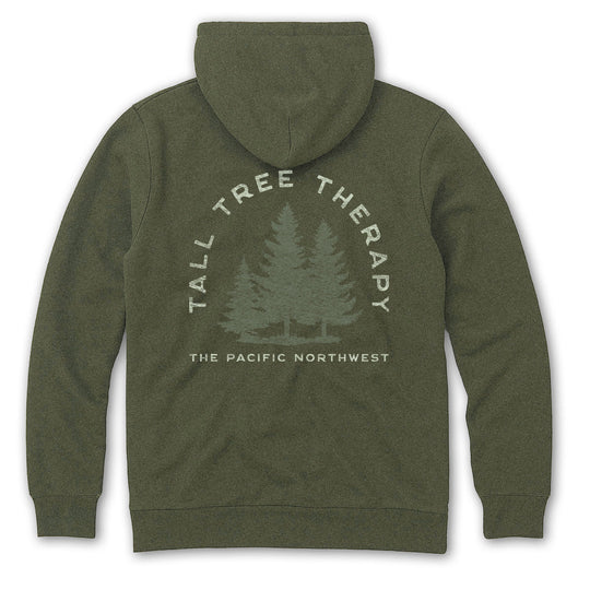 PNW Tall Tree Therapy Zip Hoodie - Pac Nor Westy - 
