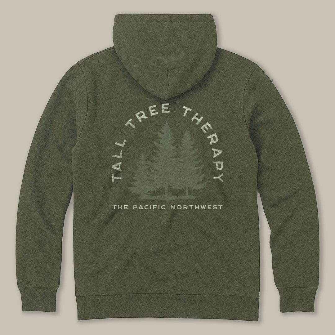 PNW Tall Tree Therapy Zip Hoodie - Pac Nor Westy - 