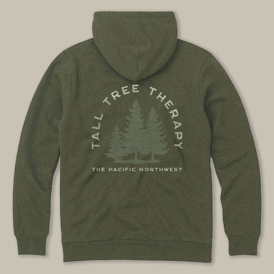 PNW Tall Tree Therapy Zip Hoodie - Pac Nor Westy - 