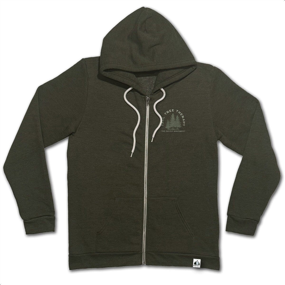 PNW Tall Tree Therapy Zip Hoodie - Pac Nor Westy - 