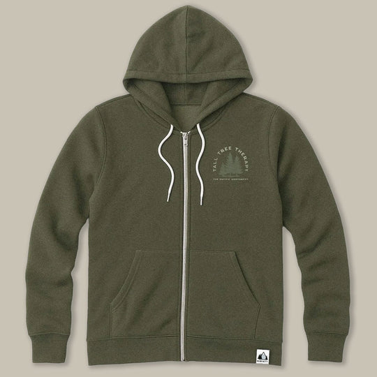 PNW Tall Tree Therapy Zip Hoodie - Pac Nor Westy - 