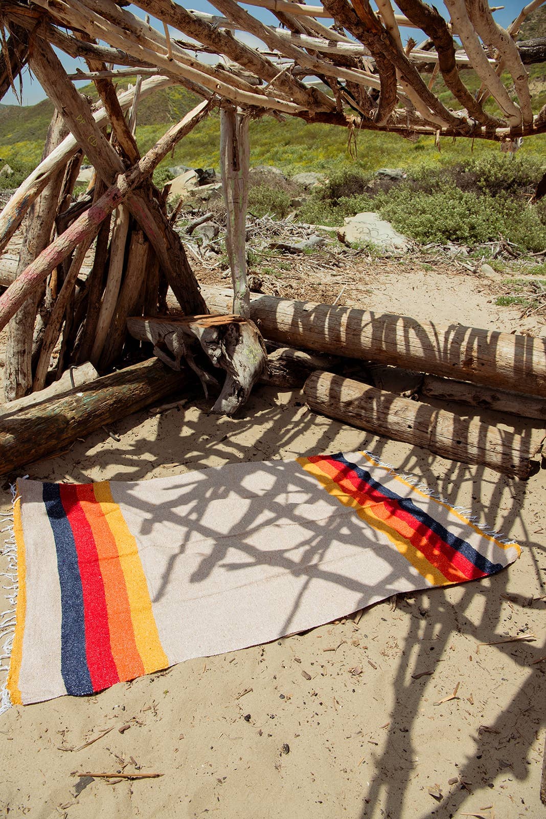 PNW Vintage Desert Recycled Beach Blanket - Pac Nor Westy - 