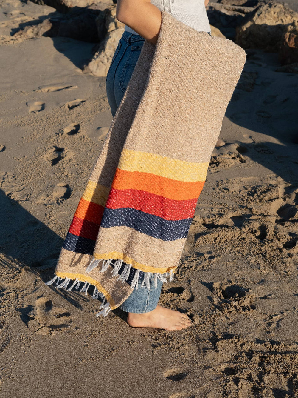 PNW Vintage Desert Recycled Beach Blanket - Pac Nor Westy - 