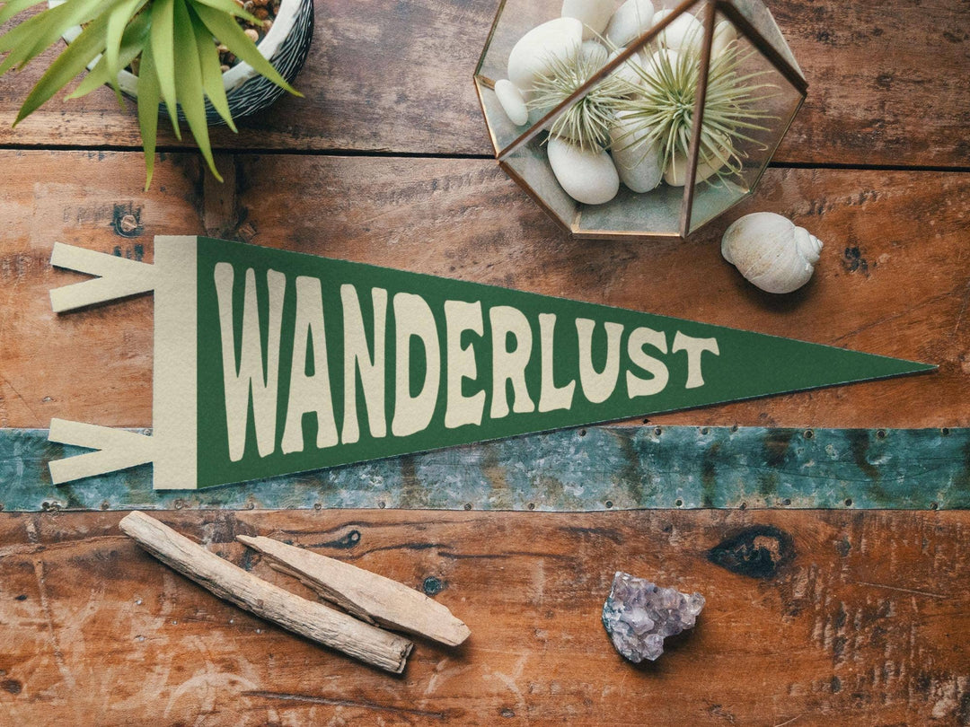 PNW Wanderlust Felt Camp Pennant - Pac Nor Westy - 