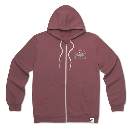 Roam the Land Zip Hoodie - Salmon