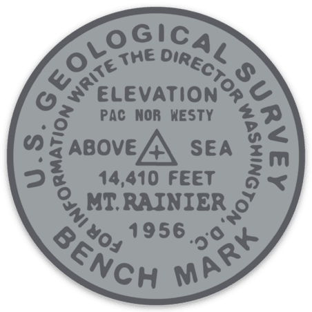 Mt. Rainier Benchmark Sticker