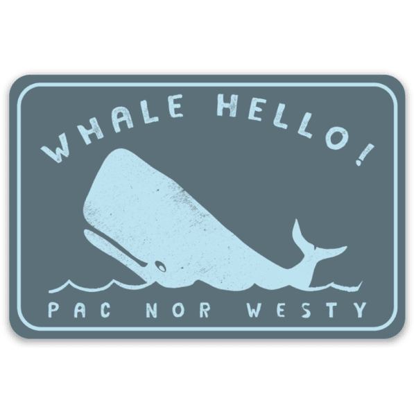 Whale Hello Sticker